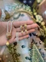 American Diamond Real Stone Locket Set - Image 4