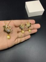 American Diamond Real Stone Locket Set - Image 5