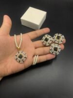Fine Quality Real Stone Locket Set - Image 10