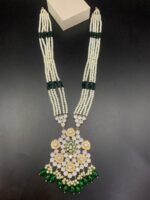 Gold Plated Kundan Mala Set - Image 3