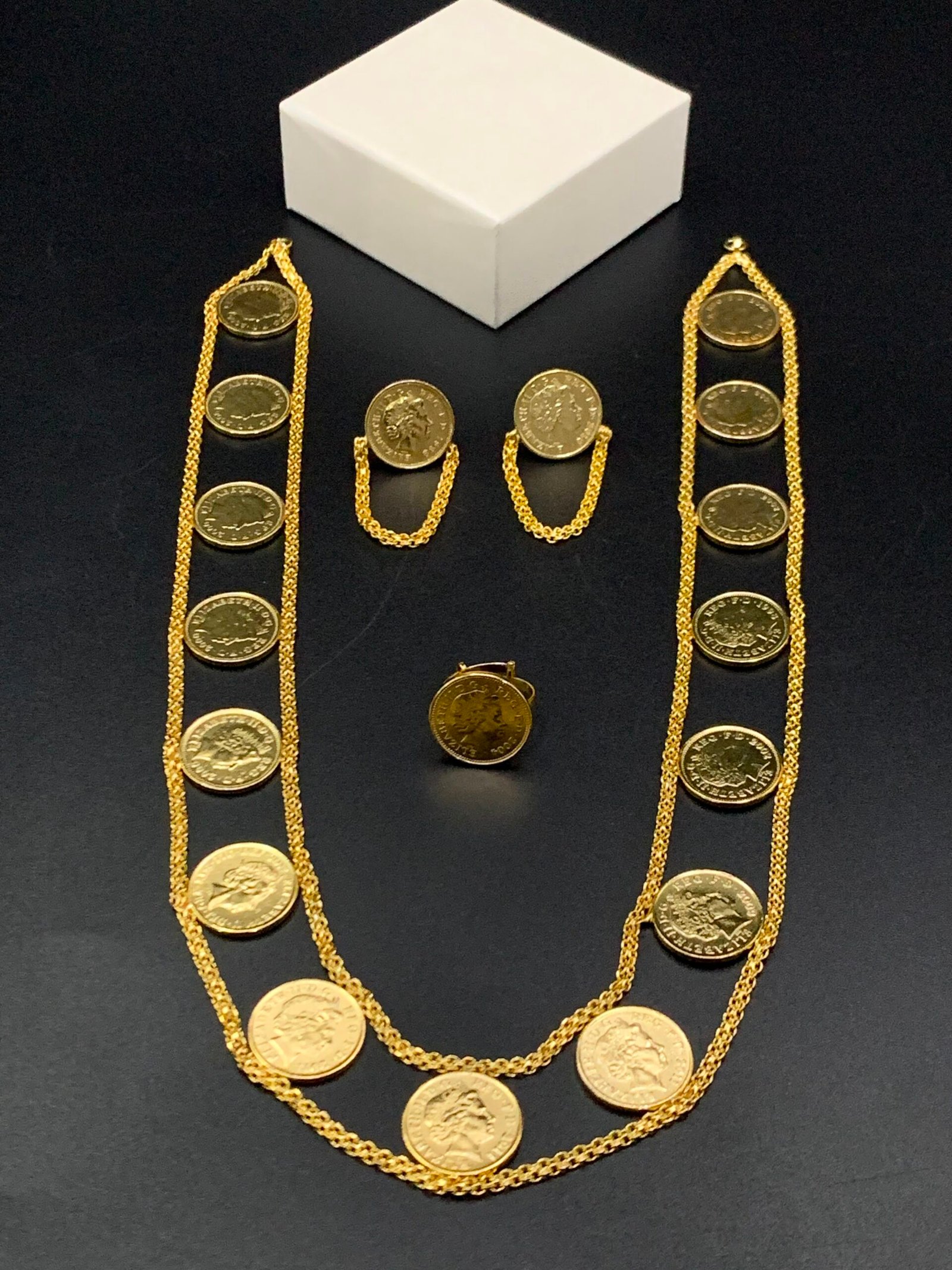 m Fine Quality Coin Mala Set - Image 1