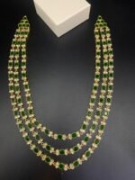 Gold Plated Kundan Triple Layer Mala - Image 2