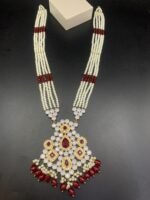 Gold Plated Kundan Mala Set - Image 7