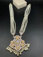 Gold Plated Kundan Mala Set - Image 8