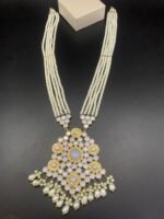 Gold Plated Kundan Mala Set - Image 4