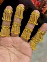 Gold Plated Layered Chain Rings