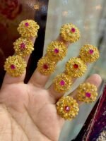 Gold Plated Ring Real Stone