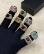 Silver Fine Quality Real Stone Rings