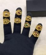 Gold Plated Real Stone Rings