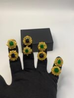Gold Plated Real Stones Ring - Image 2