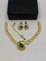 Luxury Edition American Diamond Set with Real Stones - Image 4