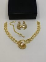 Luxury Edition American Diamond Set with Real Stones - Image 3