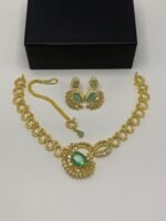 Luxury Edition American Diamond Set with Real Stones - Image 2