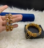 Fine Quality Openable Kara with Real Stones - Image 2