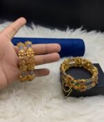 Fine Quality Openable Kara with Real Stones - Image 3