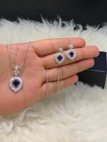 Best Seller American Diamond locket Chain Set