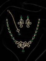 American Diamond Real Stones Jewelry Set - Image 3