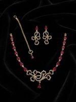 American Diamond Real Stones Jewelry Set - Image 4
