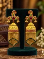 Rajwari Earrings – Real Stones - Image 2