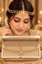 Gold Plated Matha Pati Real Stones