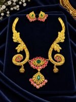 New Arrival Rajwari Necklace Set with Real Stones – Fine Quality - Image 2