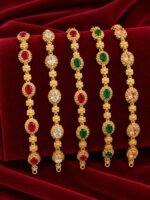 Gold Plated Bracelets Real Stones